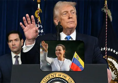Trump descarta a María Corina Machado para gobernar Venezuela tras la detención de Maduro Trump descarta a María Corina Machado para gobernar Venezuela tras la detención de Maduro
