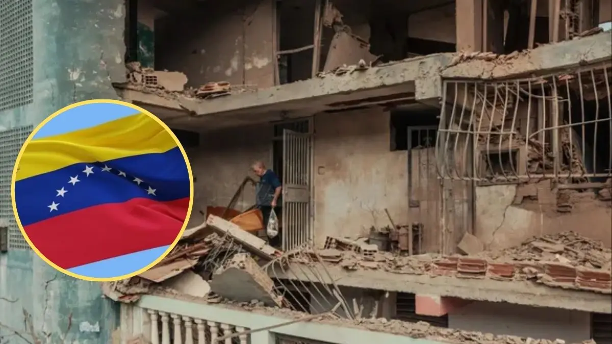Vista de una zona afectada tras los bombardeos registrados en Venezuela, que dejaron decenas de v&iacute;ctimas mortales