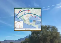 Clima en Sonora hoy, 5 de enero: frente fr&iacute;o traer&aacute; lluvias, vientos y posible nieve esta semana