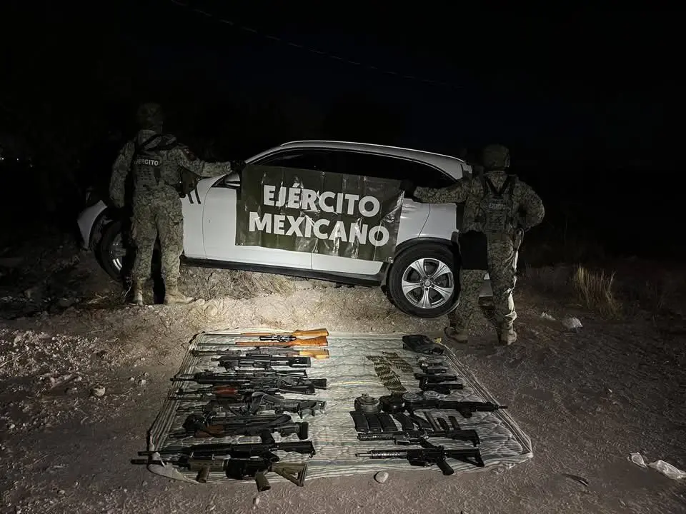 Decomisan veh&iacute;culo y armamento en Navojoa