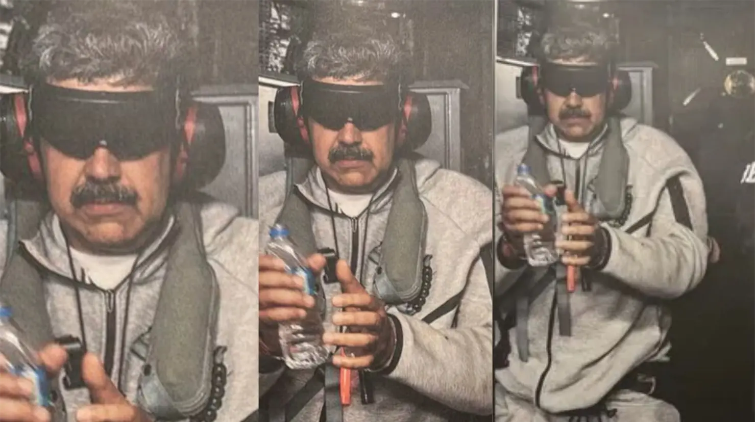 &iquest;Por qu&eacute; le taparon los ojos y o&iacute;dos a Maduro en su captura? 5 detalles sobre la foto de su detenci&oacute;n