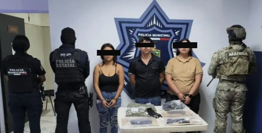 "Caen" jóvenes con armas y droga en Ciudad Obregón