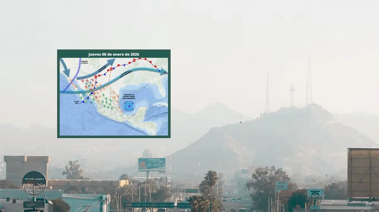 Clima en Hermosillo hoy 8 de enero; se espera d&iacute;a nublado y m&aacute;s fr&iacute;o en la capital sonorense