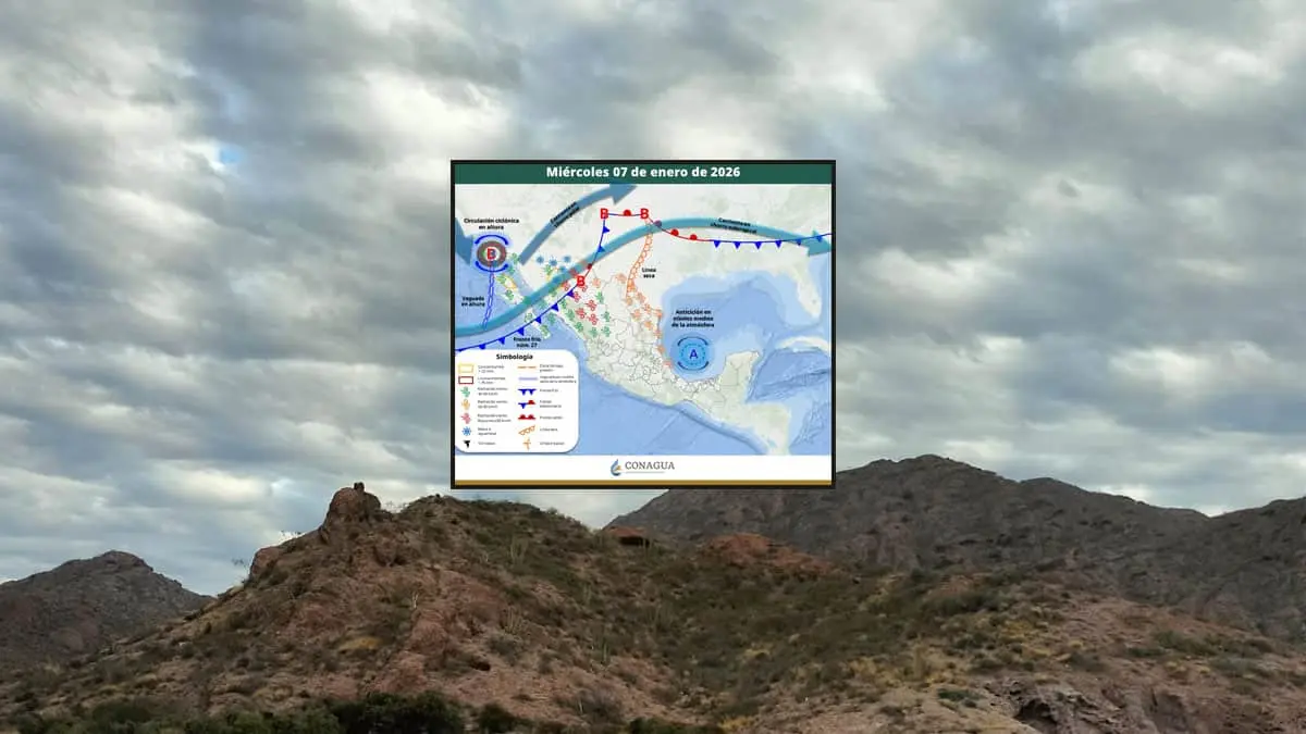 Lluvias, fuertes vientos y probabilidad de nevadas, es el pronóstico para este día en Sonora.