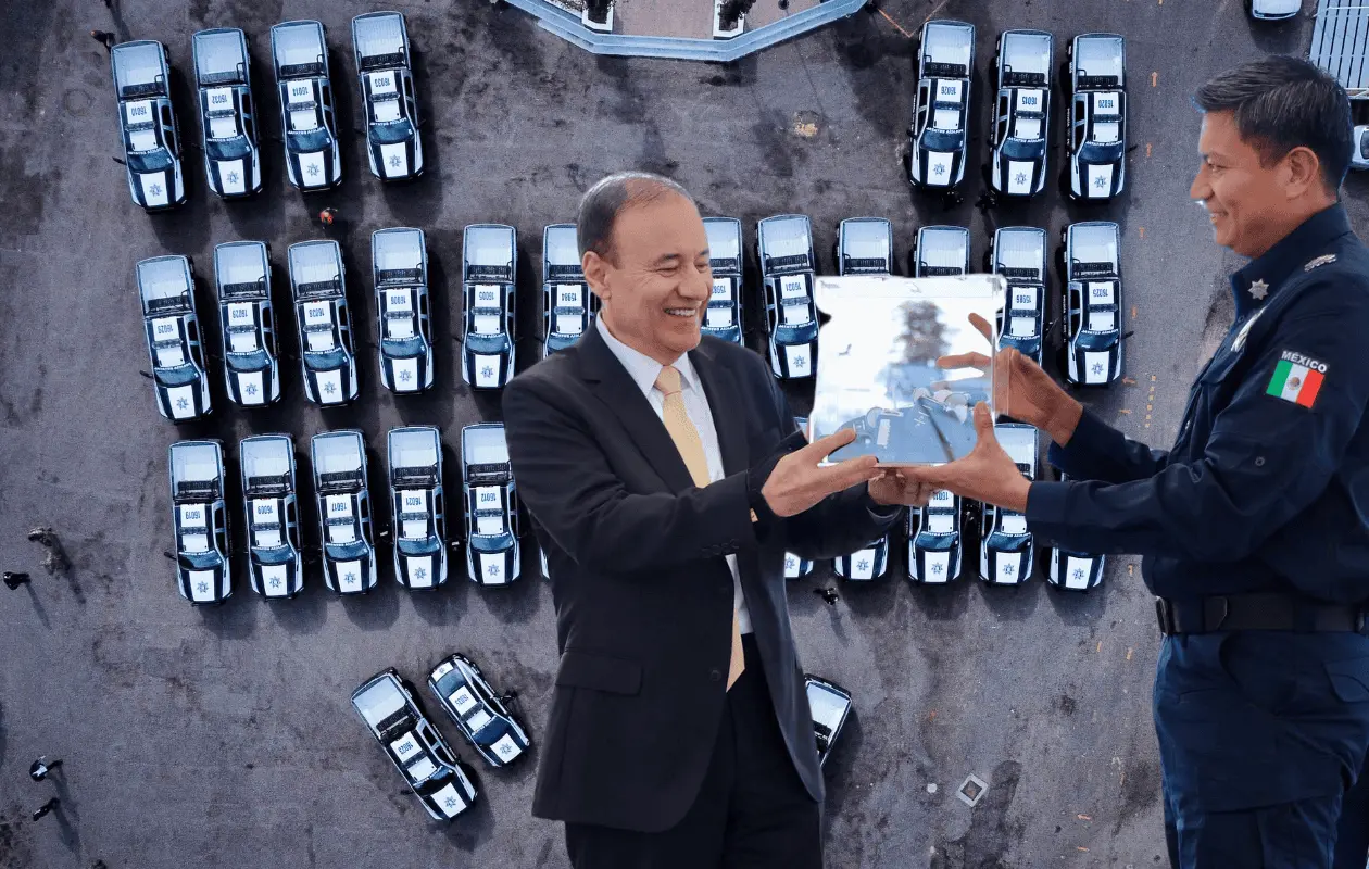 Durazo refuerza seguridad en Sonora: entrega 37 patrullas y reconoce a policías en su día