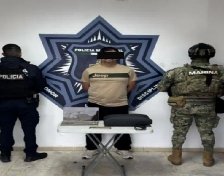 "Cae" presunto extorsionador en pleno Centro de Ciudad Obreg&oacute;n