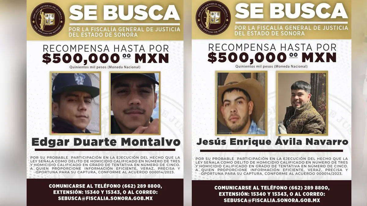 FGJES ofrece recompensa a quien de información de los responsables del triple homicidio en Estación Corral