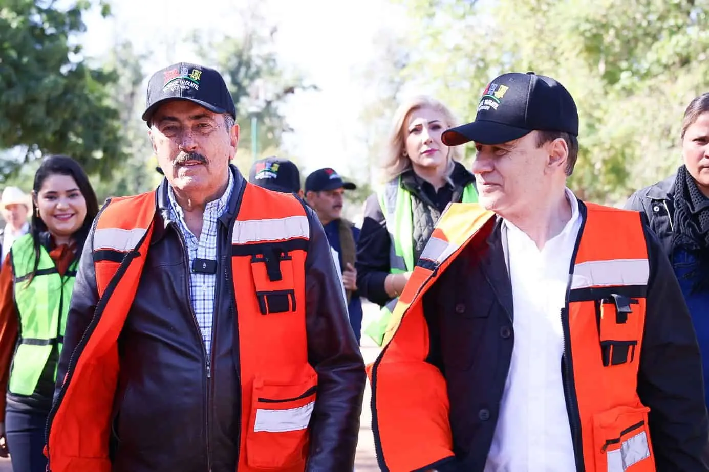 Alfonso Durazo y Javier Lamarque  supervisan obras en Cajeme