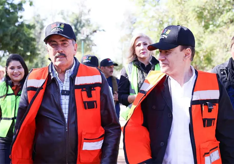 Alfonso Durazo y Javier Lamarque  supervisan obras en Cajeme
