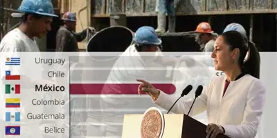 México sube del sexto al tercer lugar en salario mínimo en América Latina, según la presidenta Sheinbaum México sube del sexto al tercer lugar en salario mínimo en América Latina, según la presidenta Sheinbaum