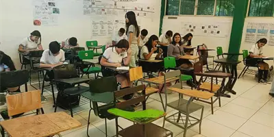 Normalistas apoyan a escuelas en Cajeme