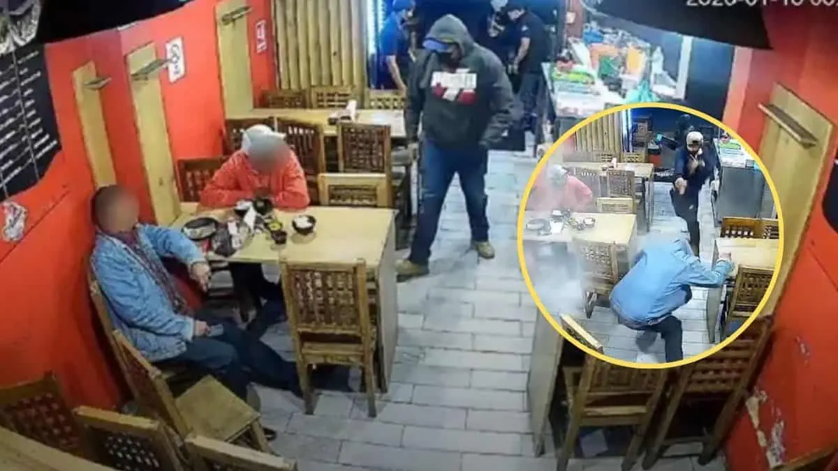 La taquer&iacute;a El Asadito tras el violento asalto que dej&oacute; un hombre fallecido y otro lesionado