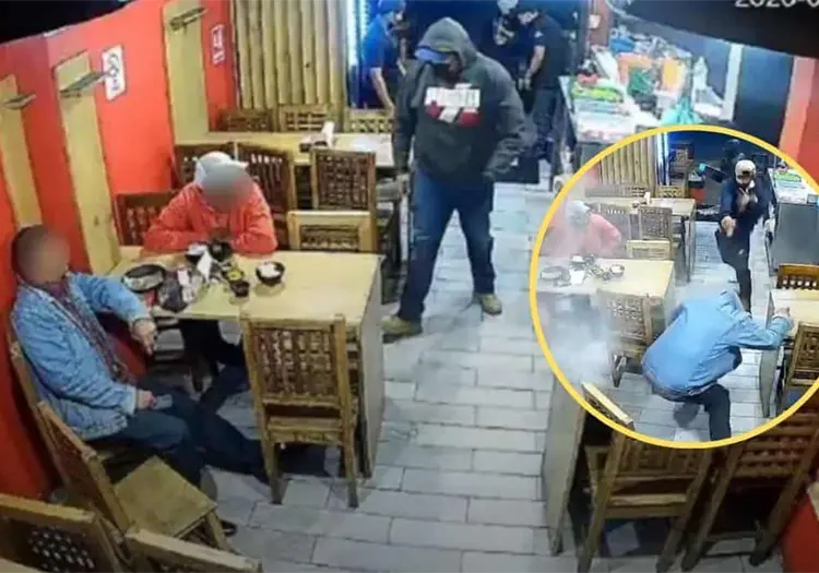 Revelan im&aacute;genes del asalto en taquer&iacute;a donde falleci&oacute; un hombre que intent&oacute; detener a los delincuentes