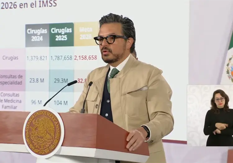 IMSS e Issste rompen r&eacute;cords de consultas y cirug&iacute;as en 2025; anuncia metas hist&oacute;ricas para 2026
