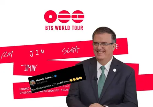 Marcelo Ebrard celebra los conciertos de BTS en M&eacute;xico y se suma a la euforia de ARMY
