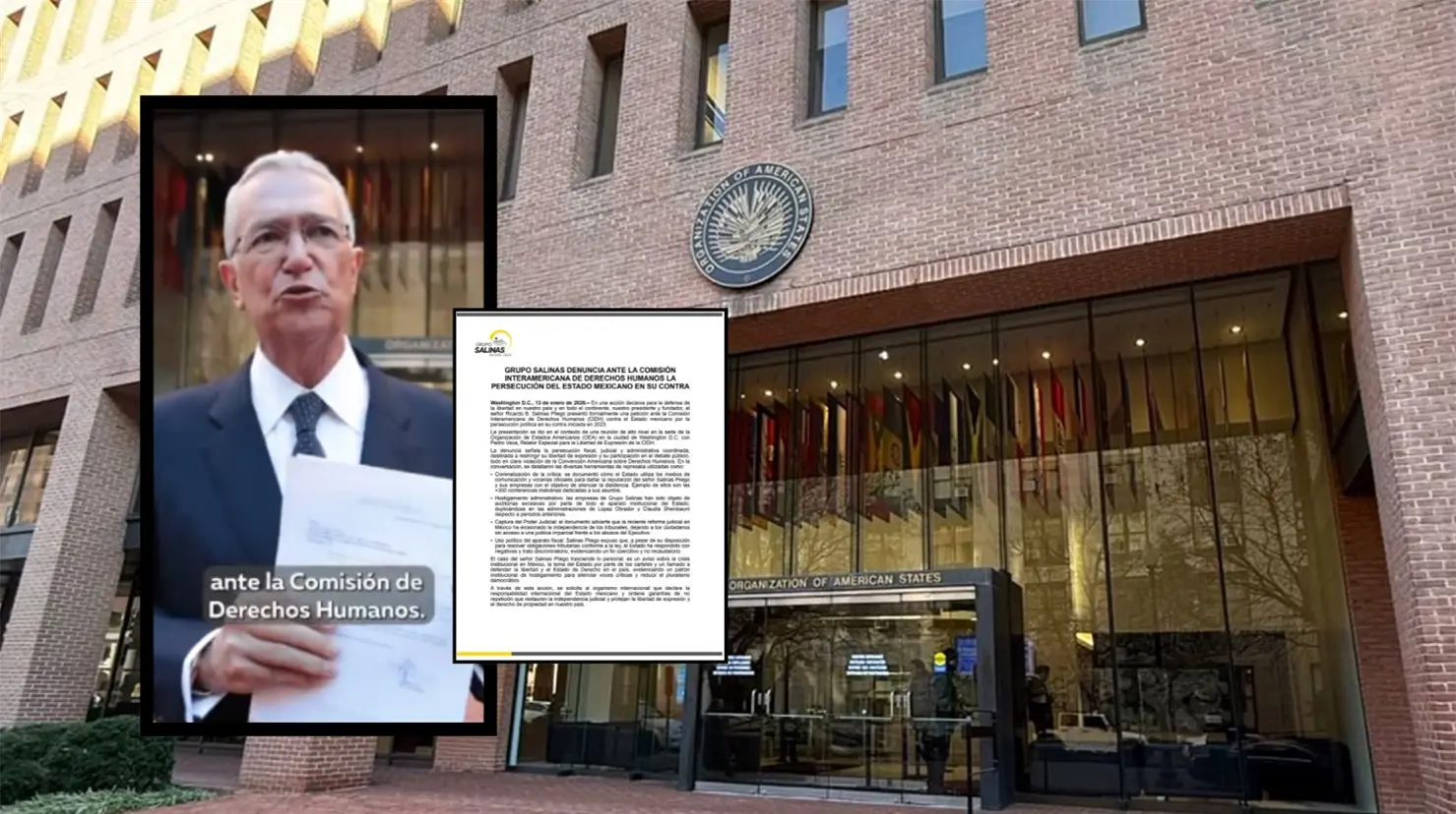 Ricardo Salinas Pliego denuncia al gobierno de M&eacute;xico por persecuci&oacute;n pol&iacute;tica ante la CIDH