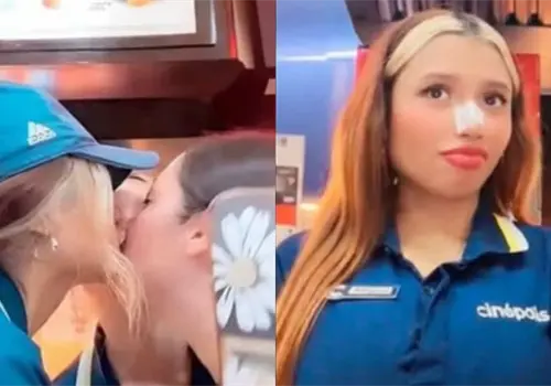 Cinepolitas se vuelven virales luego de darse beso de tres en live de TikTok Cinepolitas se vuelven virales luego de darse beso de tres en live de TikTok