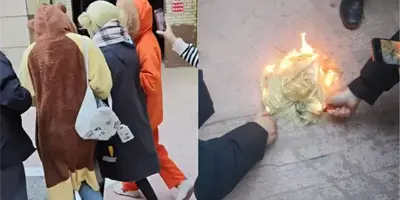 VIDEO | Multitud china agrede a chica en cosplay de Himiko Toga y queman su peluca