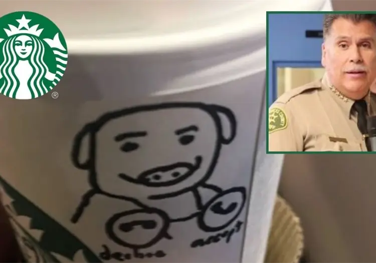 Polic&iacute;a denuncia a barista de Starbucks por dibujarle un cerdo en su vaso de caf&eacute;