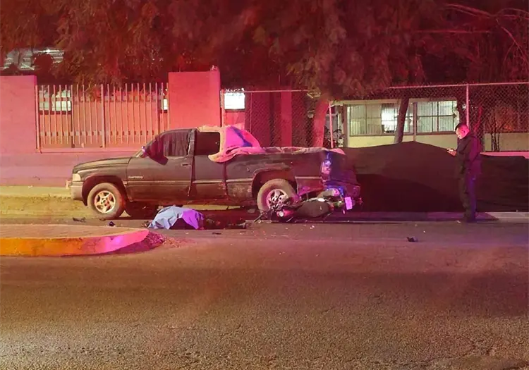 Muere trabajadora de gasolinera tras fuerte choque en Ciudad Obreg&oacute;n