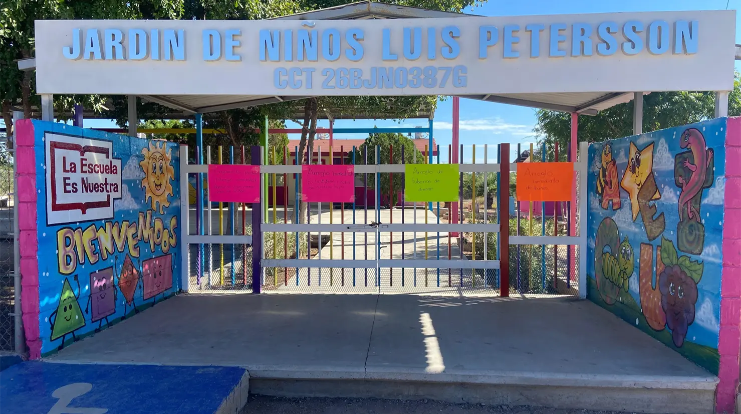 Cierran Jard&iacute;n de Ni&ntilde;os en Pueblo Mayo tras tres meses con problema de drenajes