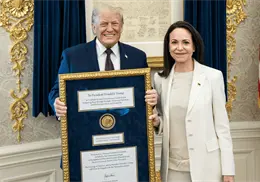 &iquest;Qui&eacute;n es el verdadero due&ntilde;o del Nobel de la Paz tras el gesto de Machado a Trump?