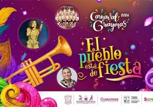 Carnaval Guaymas 2026: conoce la cartelera de conciertos y todas sus fechas