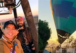 Aterrizaje inesperado en el Festival del Globo 2026 en Hermosillo