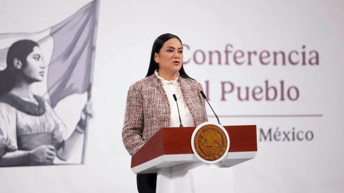 Ariadna Montiel Reyes, secretaria de Bienestar, ha encabezado la presentaci&oacute;n y explicaci&oacute;n del registro,