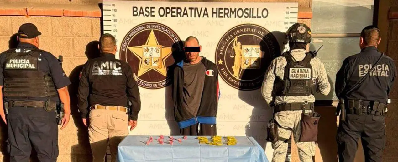 Decomisan droga durante diligencia en Hermosillo; hay un detenido