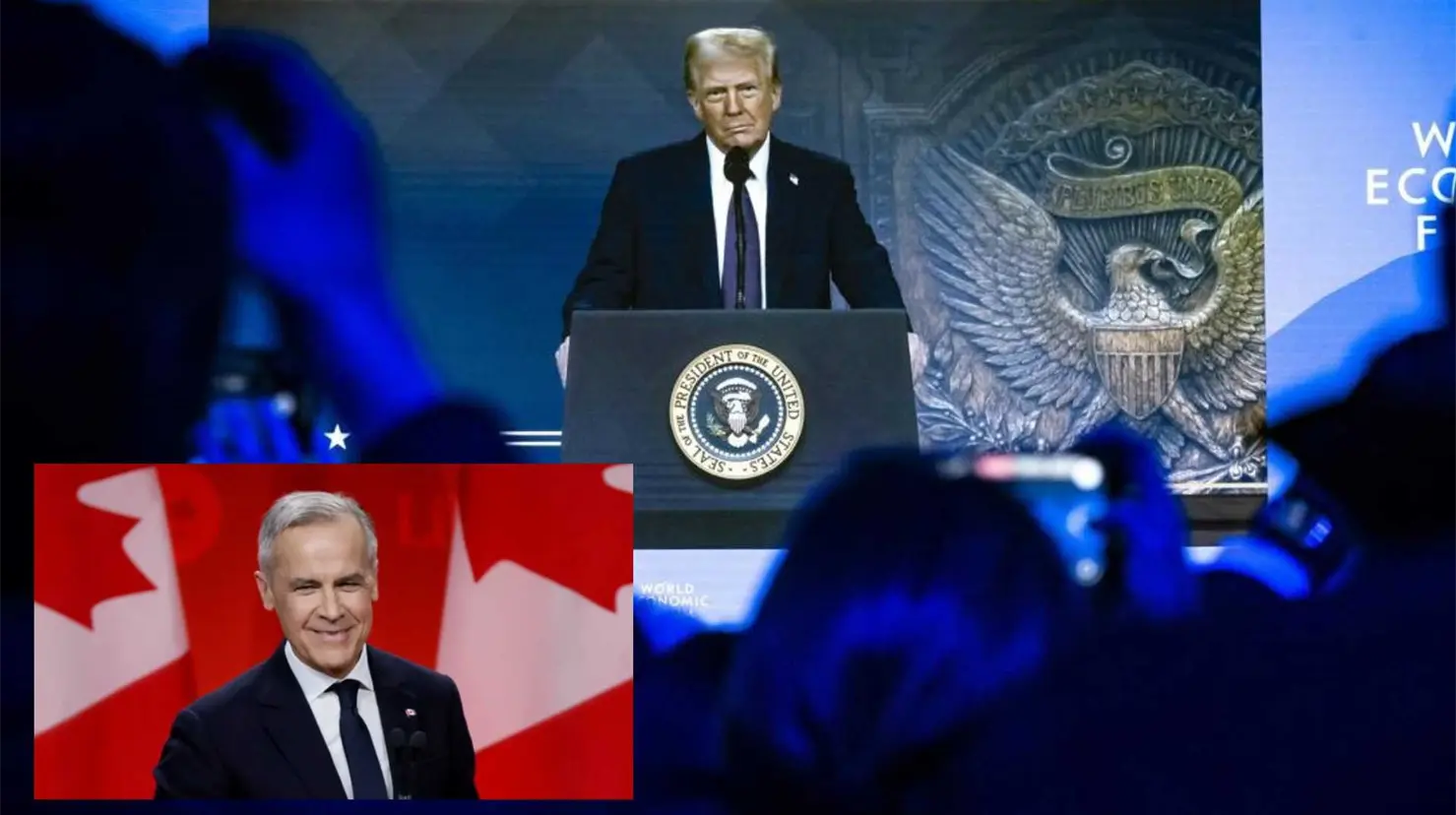 Trump arremete contra Canad&aacute; en Davos y asegura que "vive gracias a Estados Unidos"