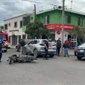 Chocan moto y vagoneta en el Centro de Ciudad Obregón Chocan moto y vagoneta en el Centro de Ciudad Obregón