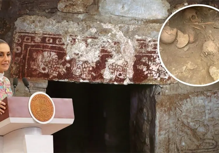 Sheinbaum: se encontr&oacute; tumba 10 de Huitzo, el descubrimiento arqueol&oacute;gico m&aacute;s relevante de la &uacute;ltima d&eacute;cada