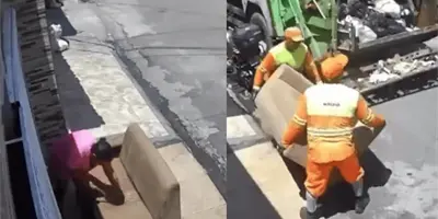 VIDEO | Lavó su sillón, lo puso a secar y se lo llevó la basura VIDEO | Lavó su sillón, lo puso a secar y se lo llevó la basura