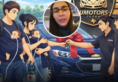 Anuncian la entrega del vehículo a la familia que conmovió a todo México por sus bebés con tanques de oxígeno Anuncian la entrega del vehículo a la familia que conmovió a todo México por sus bebés con tanques de oxígeno