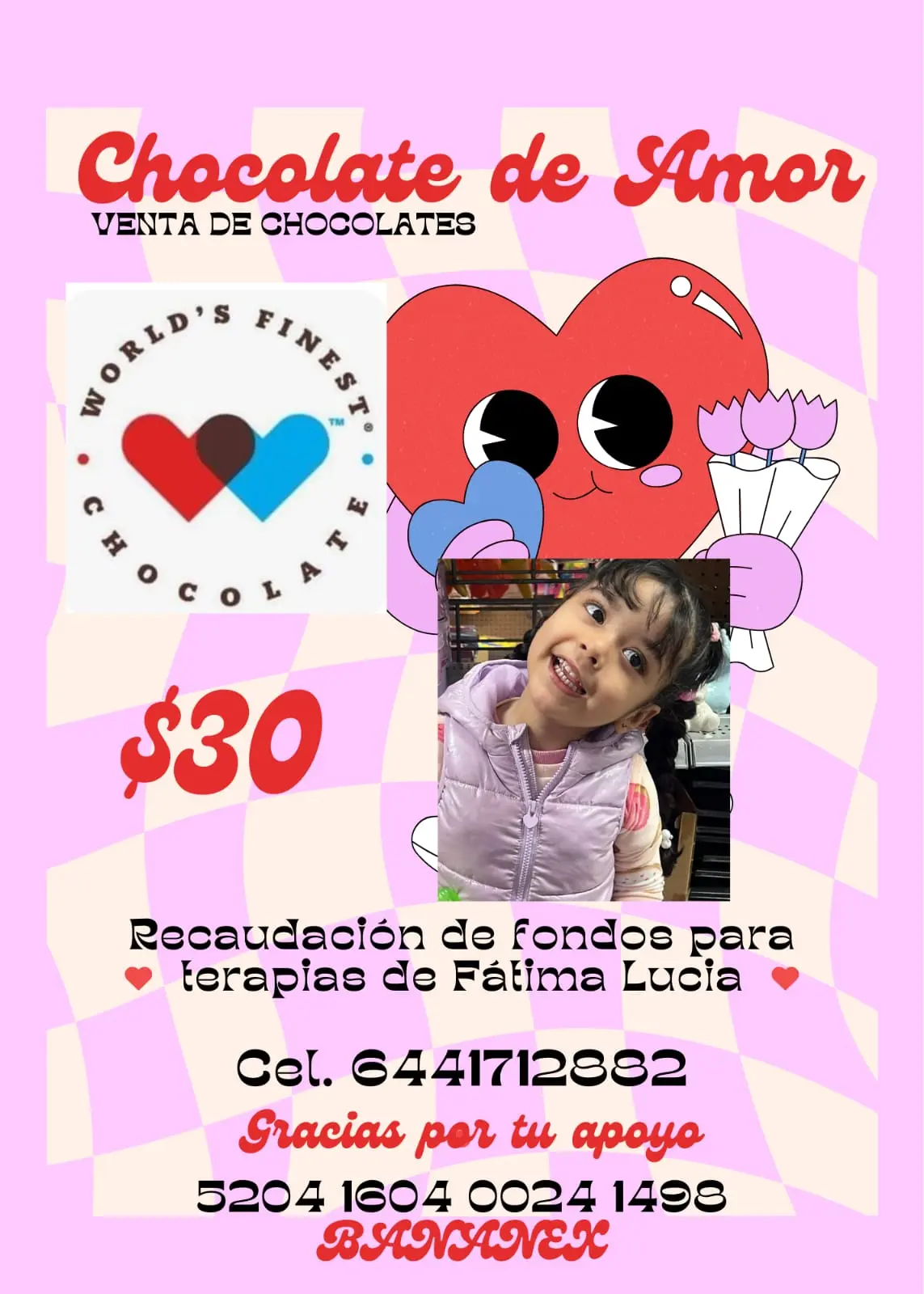 Venden chocolates por F&aacute;tima