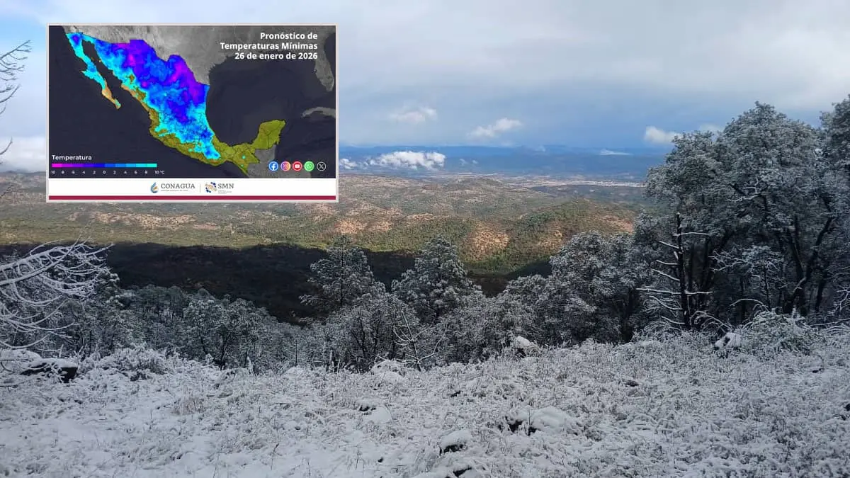 El ambiente g&eacute;lido continuar&aacute; en Sonora durante este lunes. Foto: Mario Tellechea/ Facebook Y&eacute;cora Sonora Weesma.
