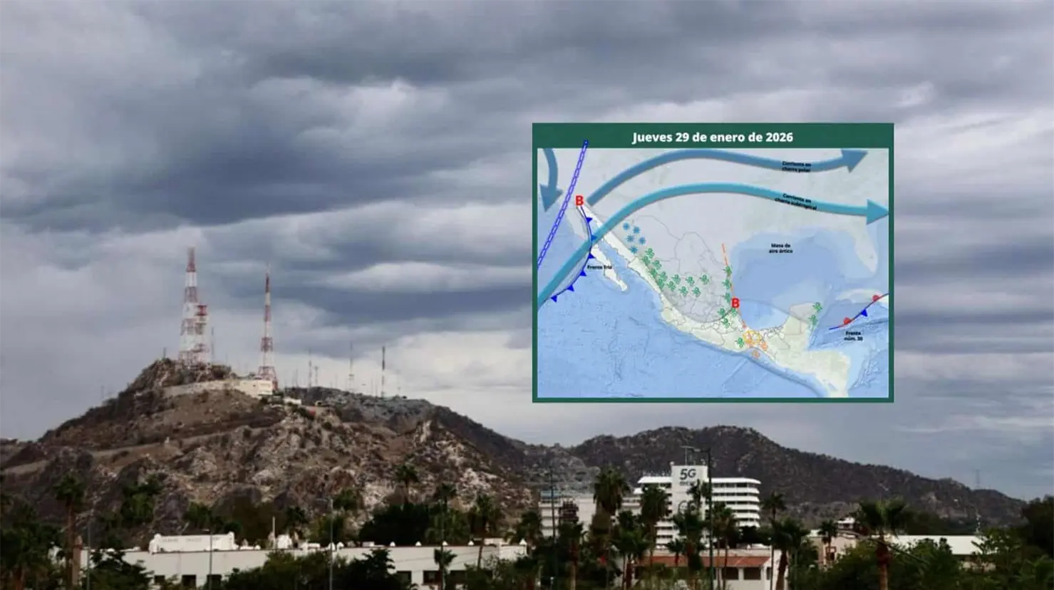 Clima en Hermosillo hoy 29 de enero; llegar&aacute; un nuevo frente fr&iacute;o a la ciudad