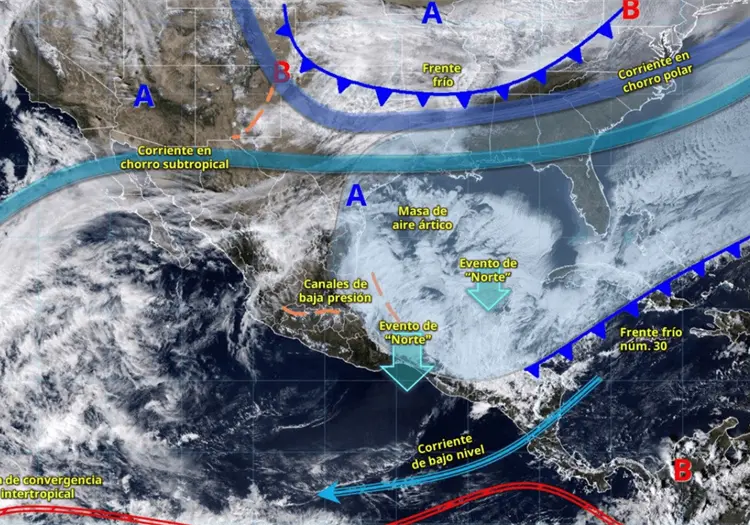 Frente fr&iacute;o 32 intensificar&aacute; heladas y lluvias en M&eacute;xico: &iquest;qu&eacute; estados ser&aacute;n afectados?