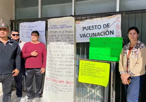 Levantan toma ex trabajadores de Salud Levantan toma ex trabajadores de Salud