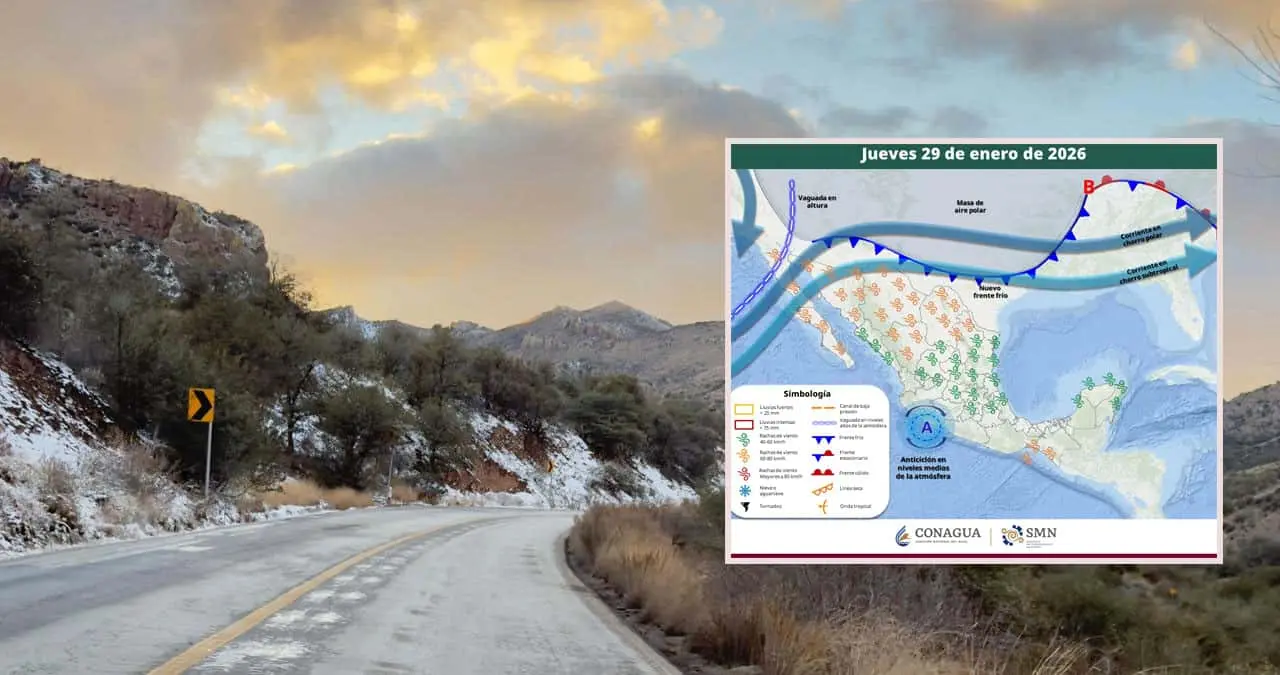 Dos frentes fr&iacute;os en camino reforzar&aacute;n las bajas temperaturas en Sonora.