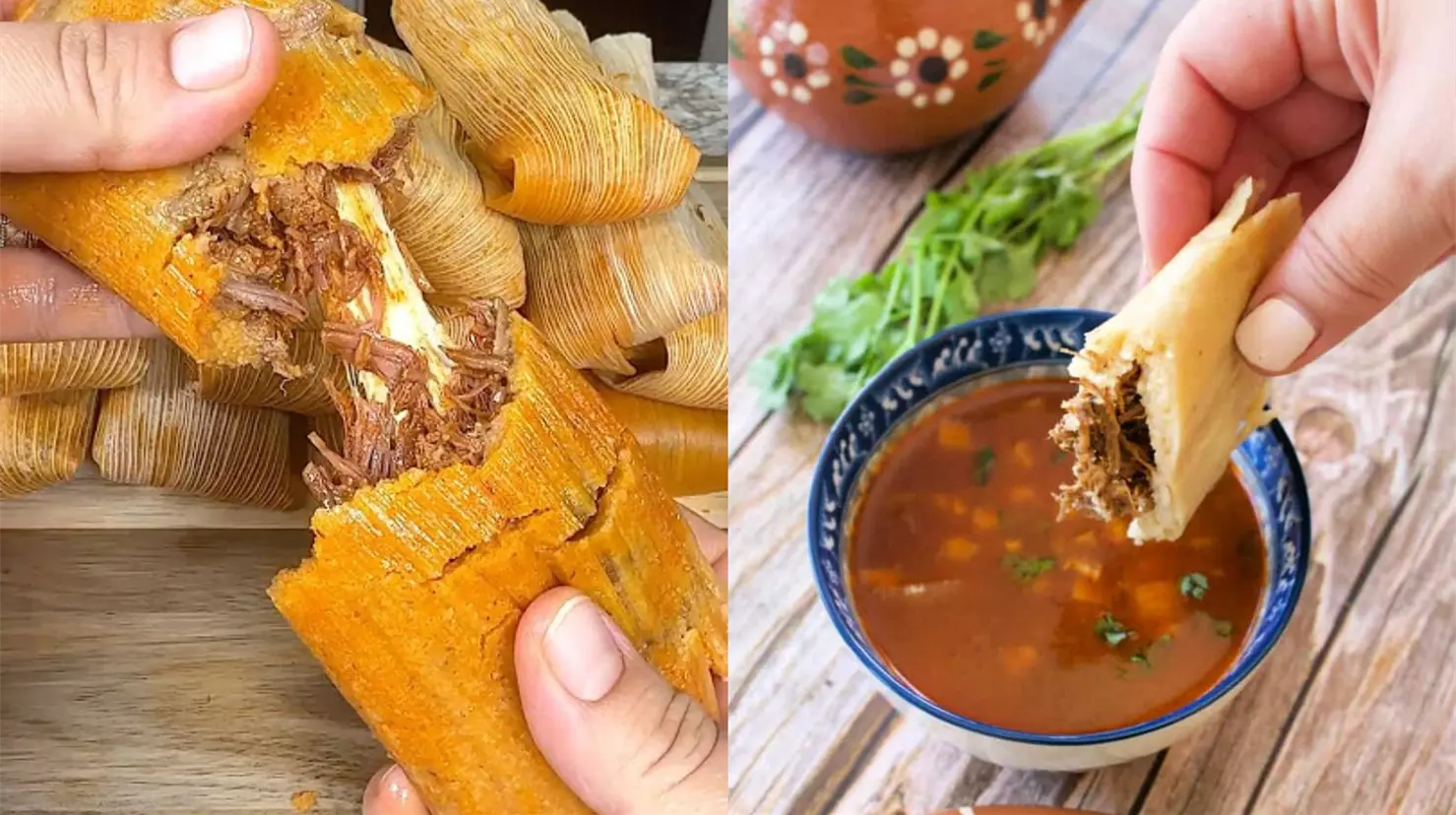 Tamales de birria: Una opci&oacute;n diferente y muy deliciosa para el D&iacute;a de la Candelaria