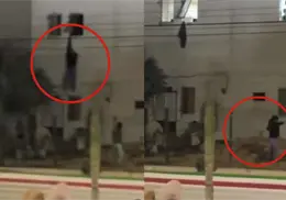 VIDEO | Captan momento exacto en que ni&ntilde;as se escapan de casa hogar en La Paz