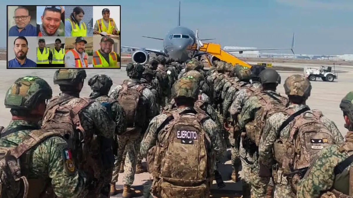 Militares y elementos de seguridad participan en el reforzamiento del operativo en Concordia, Sinaloa