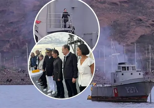 Sheinbaum y Durazo encabezan hundimiento del buque Corrientes e inauguran museo subacu&aacute;tico en San Carlos, Sonora