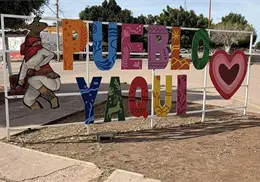 Comisaria de Pueblo Yaqui llama a respetar el patrimonio tras vandalismo en letras emblem&aacute;ticas