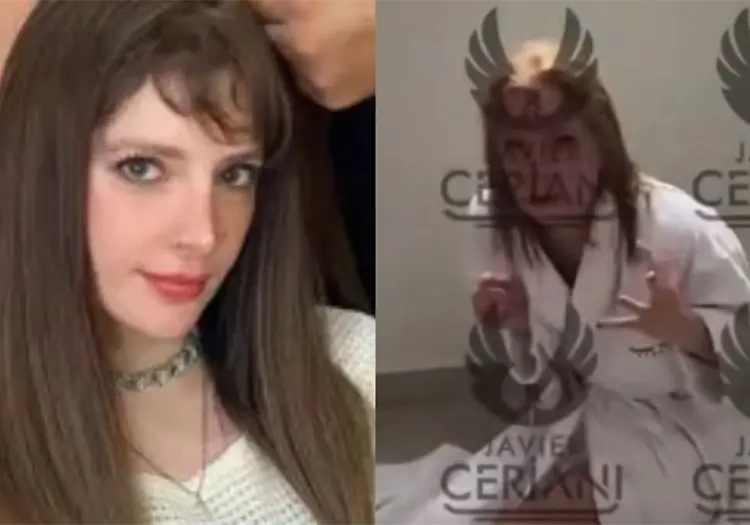 VIDEO | Imelda Tu&ntilde;&oacute;n reaparece golpe&aacute;ndose la cara contra el suelo para culpar a Juli&aacute;n Figueroa