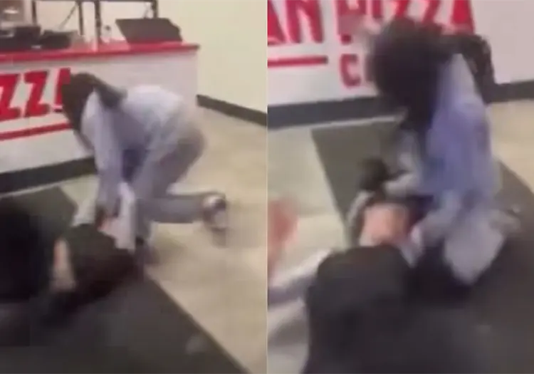 VIDEO | Joven se defiende con t&eacute;cnicas de MMA tras intento de ataque en pizzer&iacute;a de Nueva York