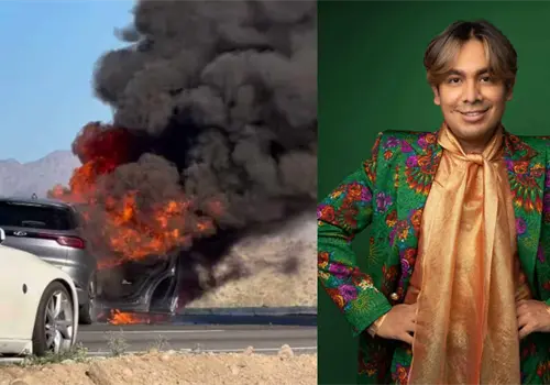 Ricardo Peralta relata el accidente que sufri&oacute; con C&eacute;sar Doroteo rumbo a Mexicali: as&iacute; se incendi&oacute; su camioneta