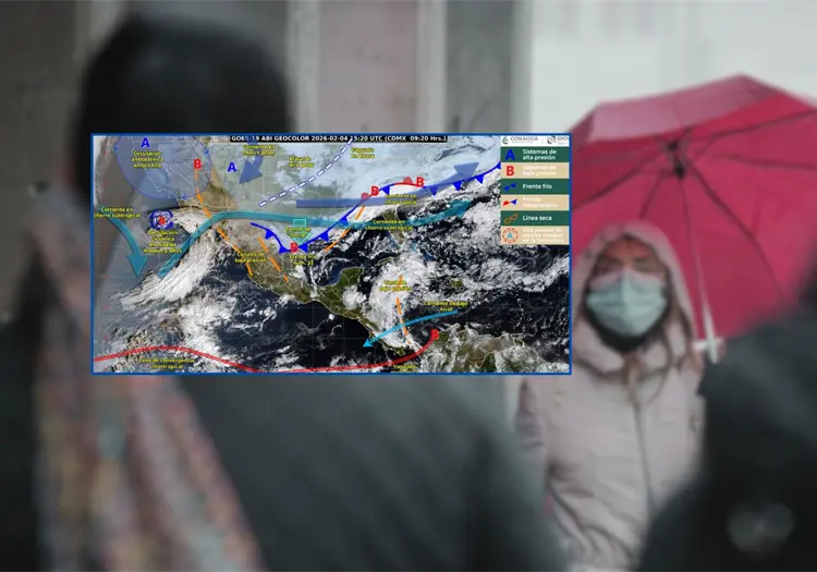 Frente fr&iacute;o 33 en M&eacute;xico traer&aacute; fr&iacute;o extremo, lluvias y oleaje elevado en varios estados